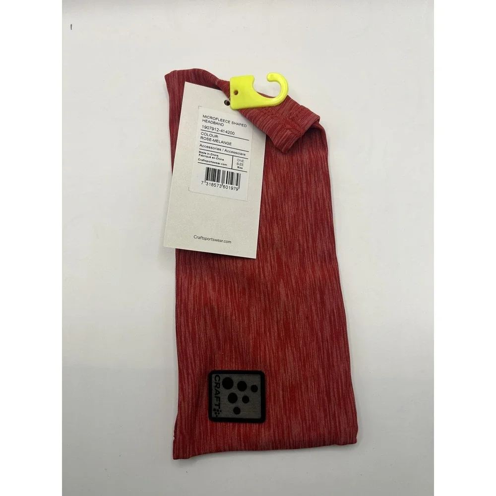 Craft Nordic Ski‎ Microfleece Shaped Headband Rose Melange One Size Winter Sport